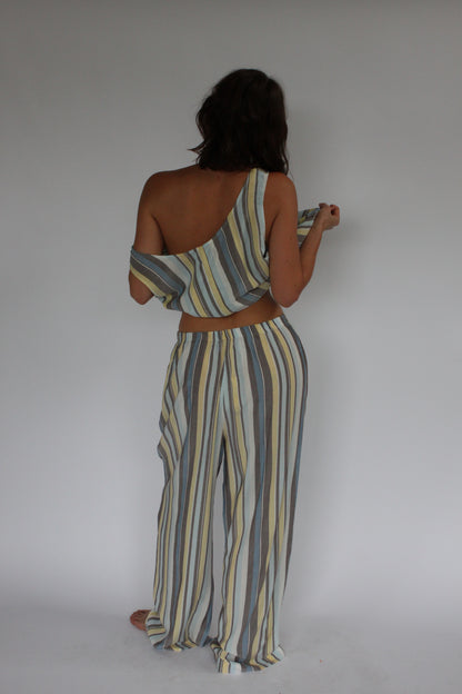 Patricia Striped Rayon Pant