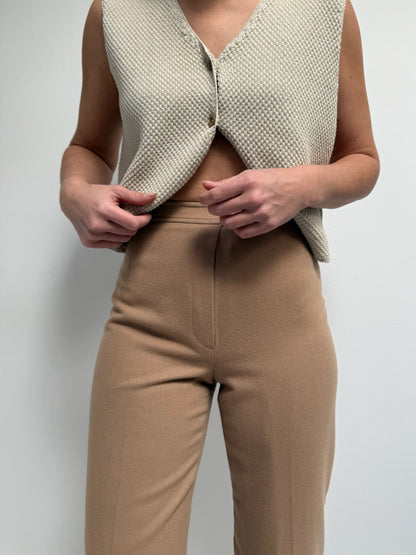 Vintage Butterscotch Wool Trousers