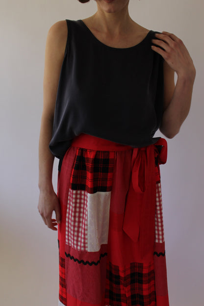 Stunning Vintage Patchwork Full-Length Skirt