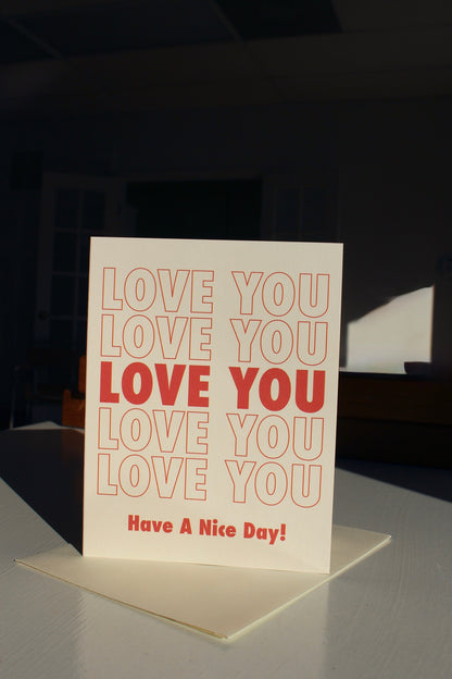 Grocery Bag Love Card