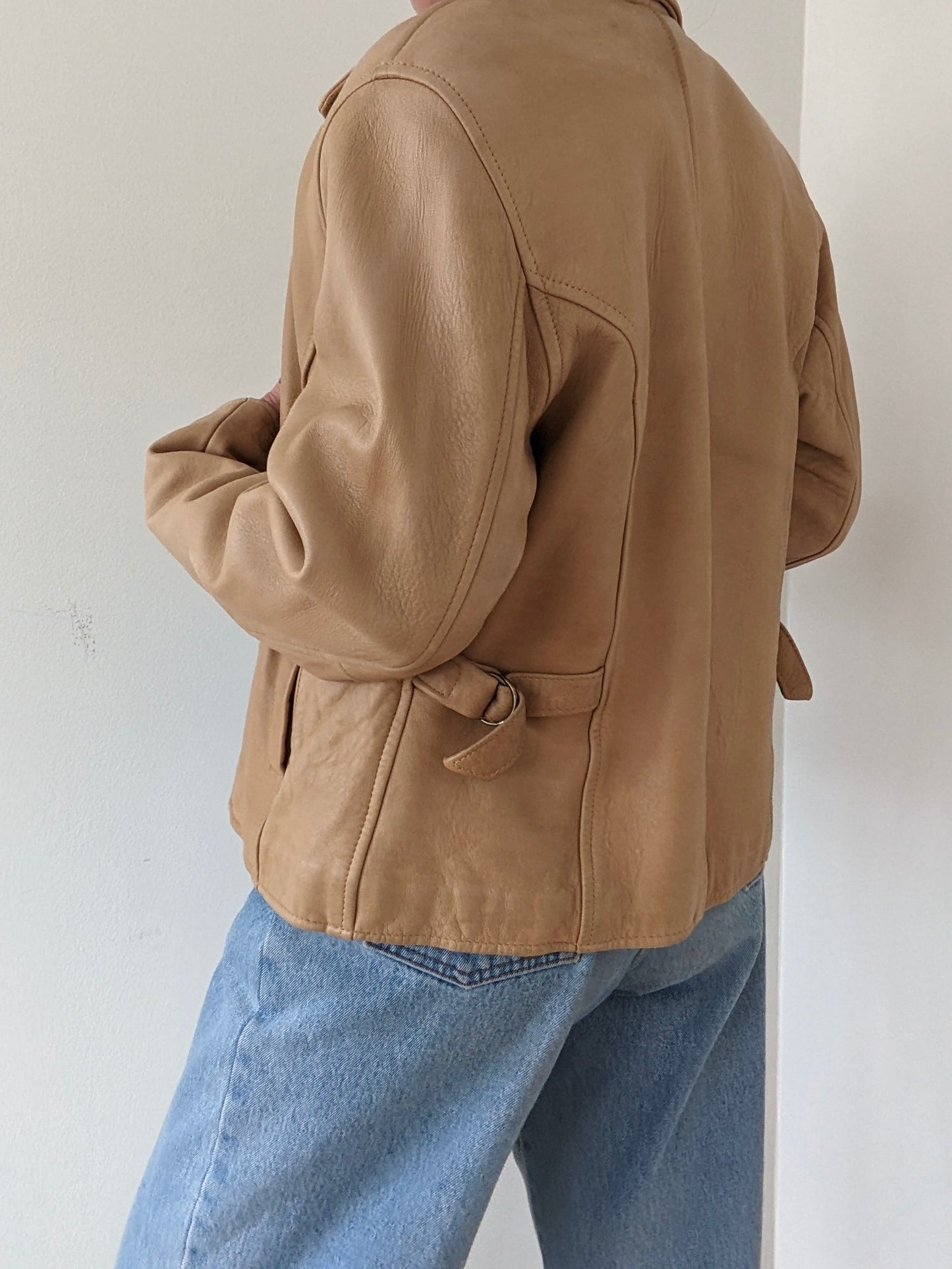 Rare Vintage Durango Sand Leather Jacket