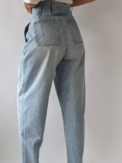 Vintage Jordache Pleated High-Rise Jeans