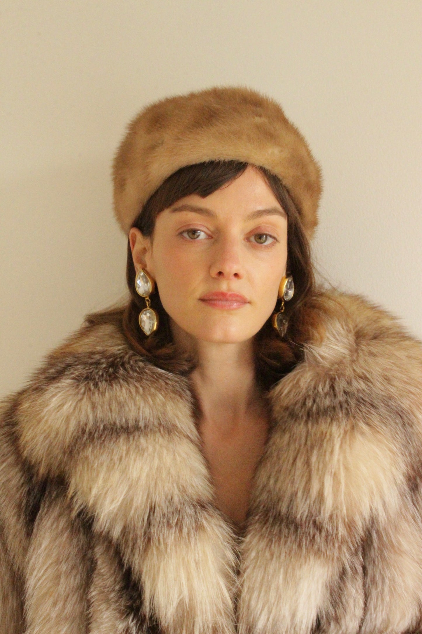 Statement Vintage Foiled Rhinestone Drop Earrings