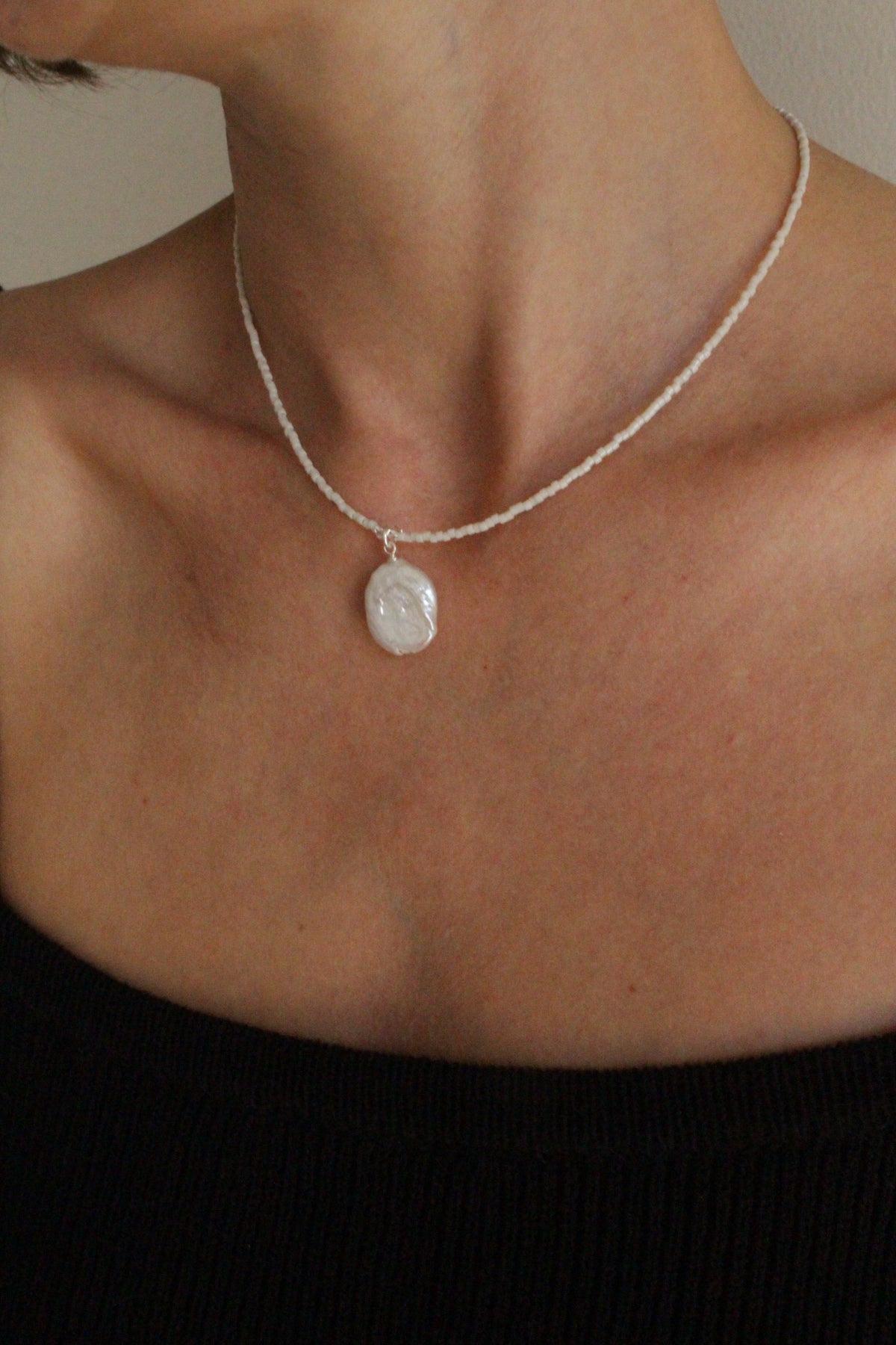 Pearl Coin Necklace
