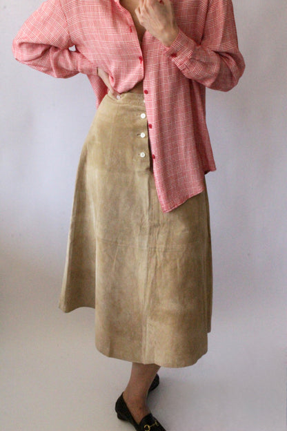 Vintage Calvin Klein Sport Suede Skirt