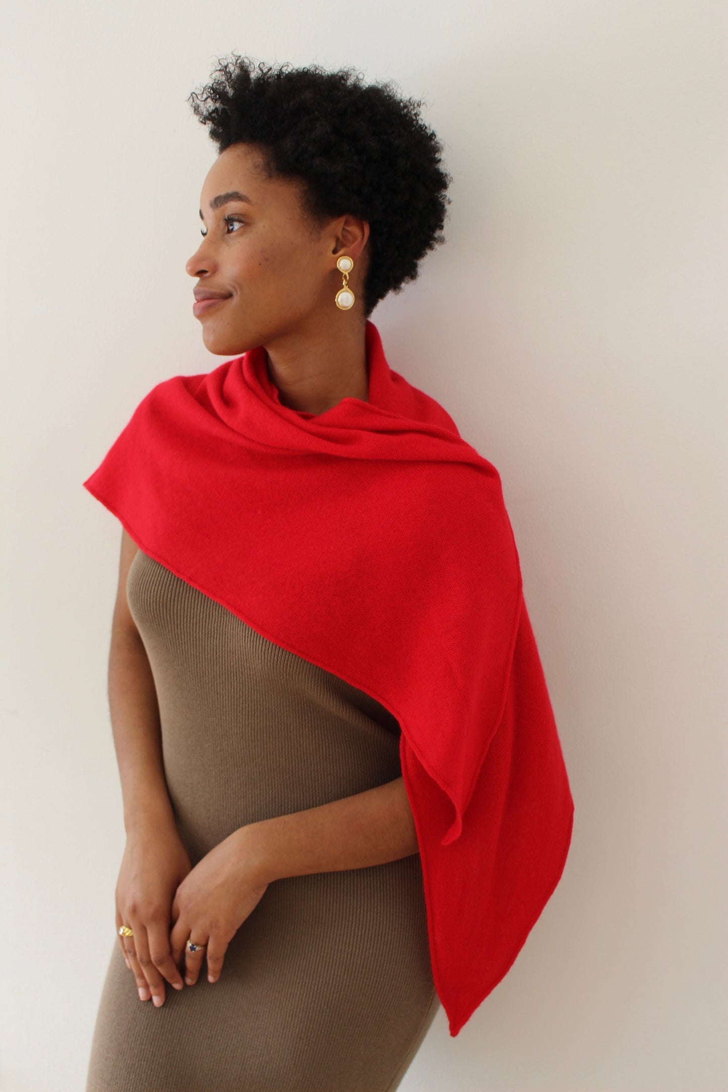 Elegant Vintage Twisted Gold-Framed Faux Pearl Earrings