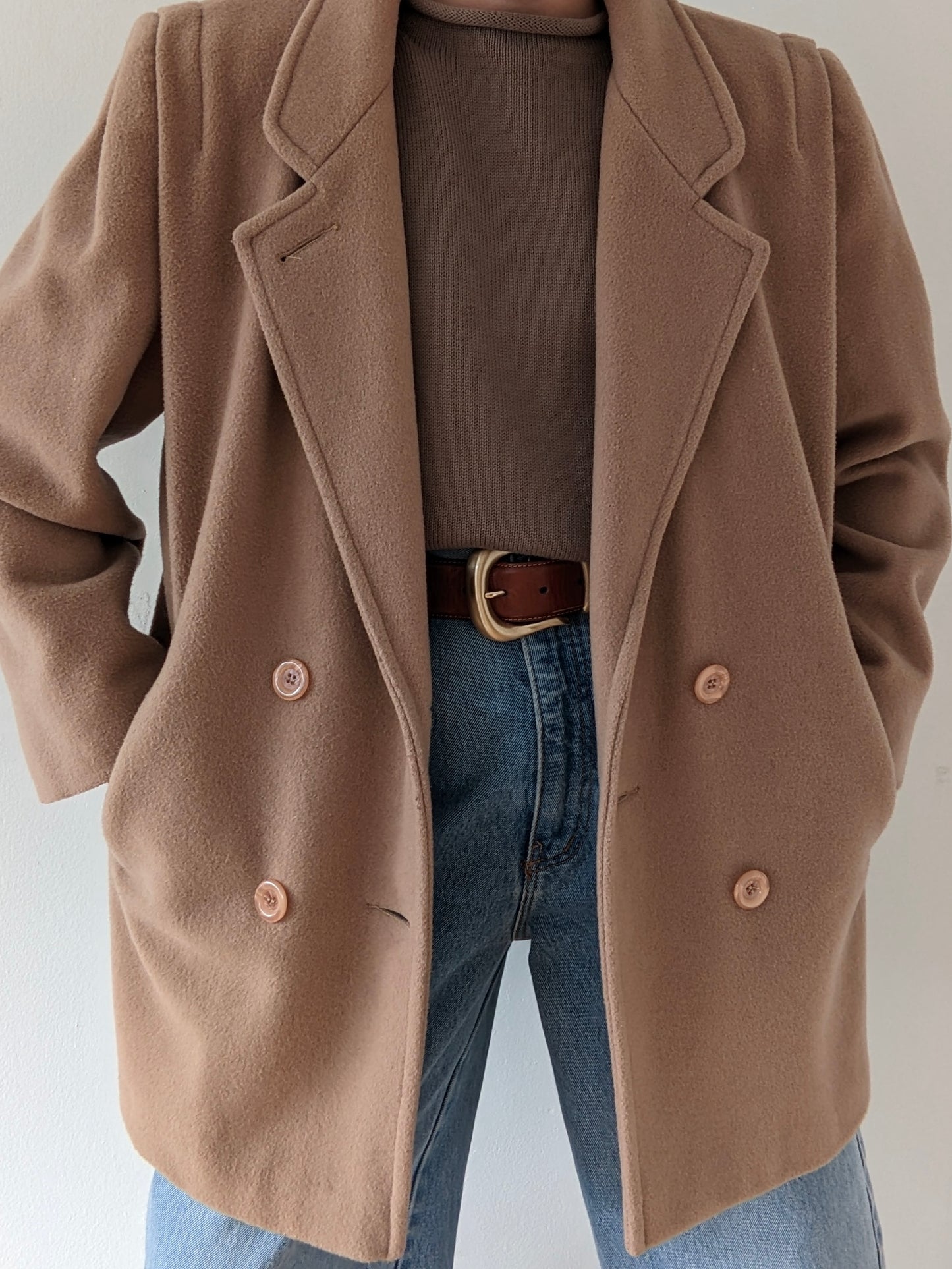 Vintage Butterscotch Wool Coat