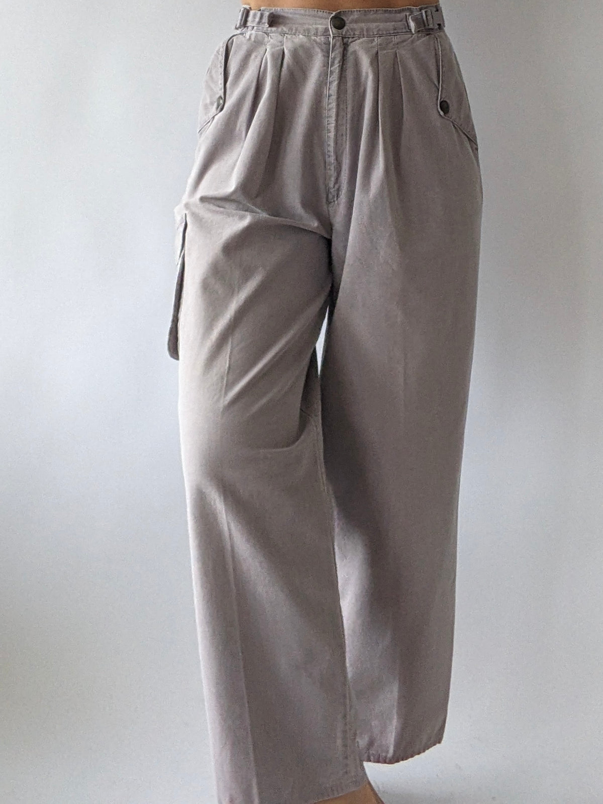 Favorite Vintage Stone Cotton Cargo Pants