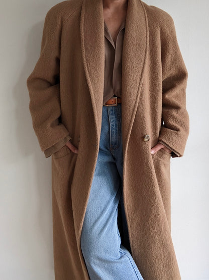 Incredible Vintage Toffee Wool Coat