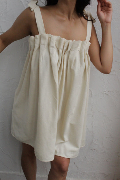 Toni Woven Silk Baby Doll Dress