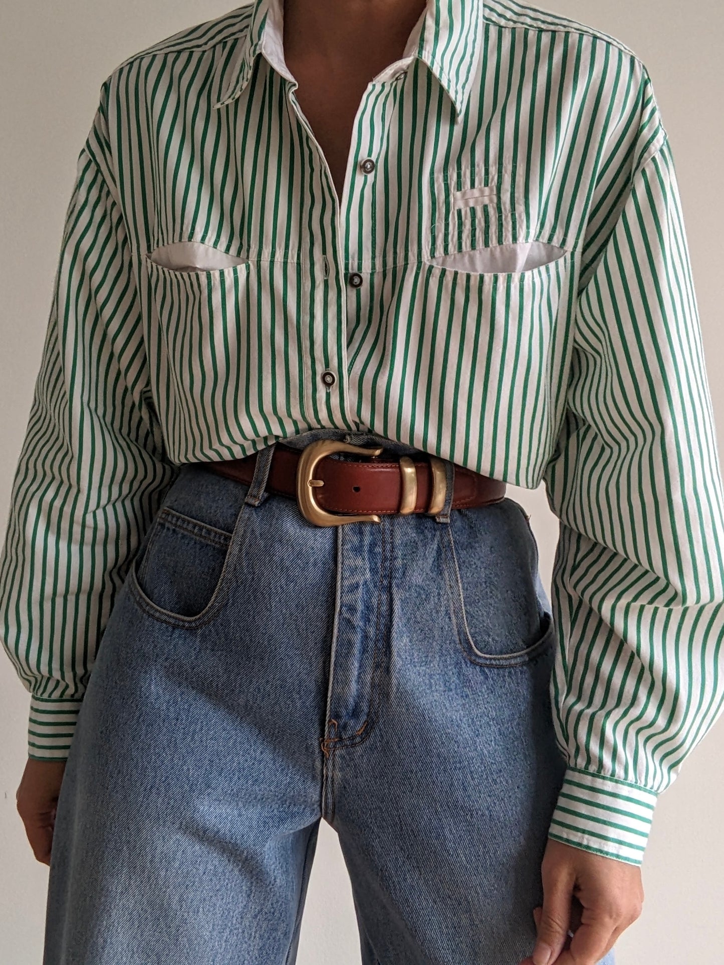 Vintage Jalapeño Striped Cotton Shirt