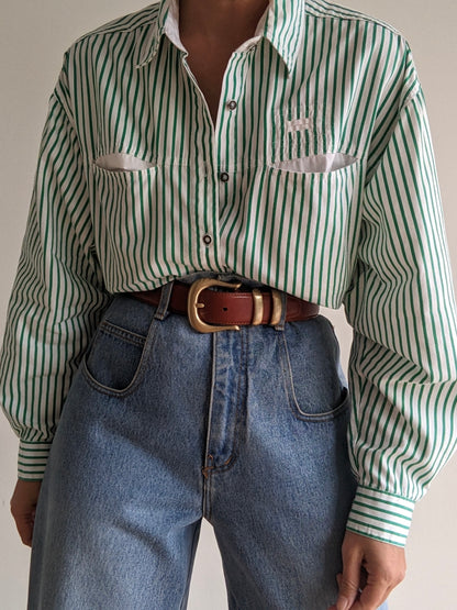 Vintage Jalapeño Striped Cotton Shirt
