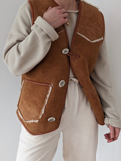 Incredible Vintage Shearling Vest