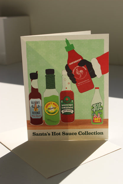 Santa's Hot Sauce Collection Card