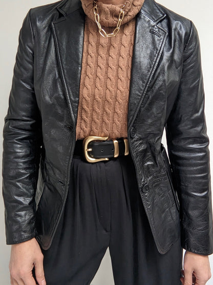 90s Caviar Leather Jacket