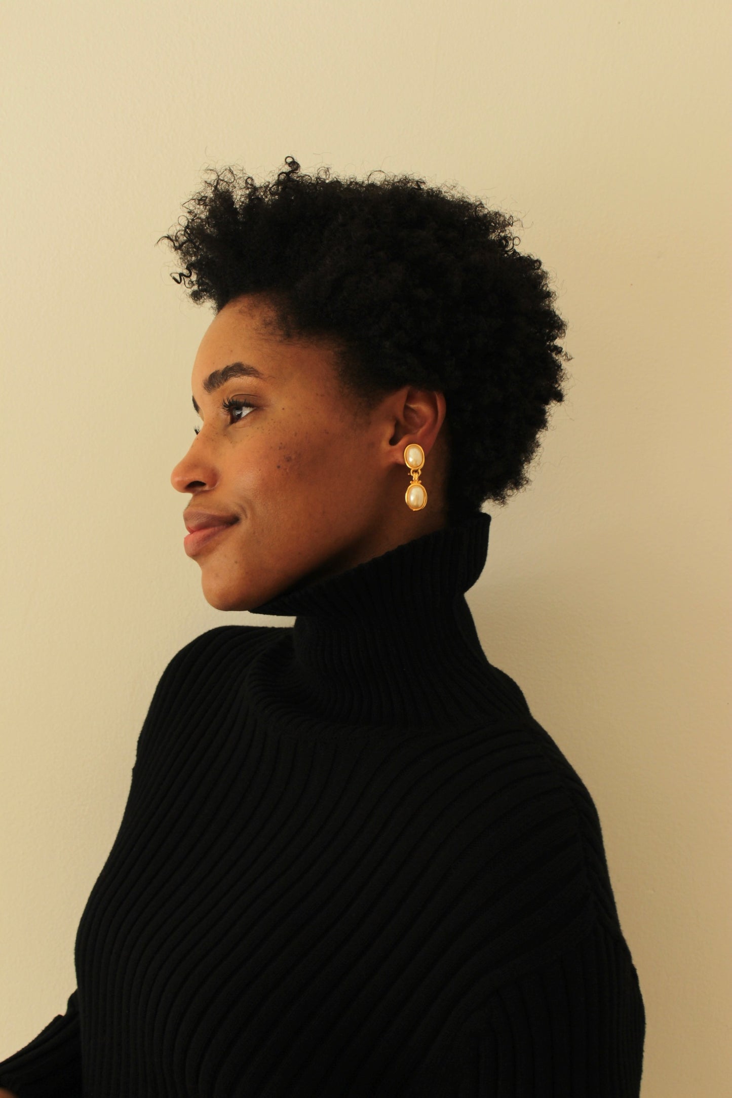 Classic Vintage Faux Pearl Drop Earrings