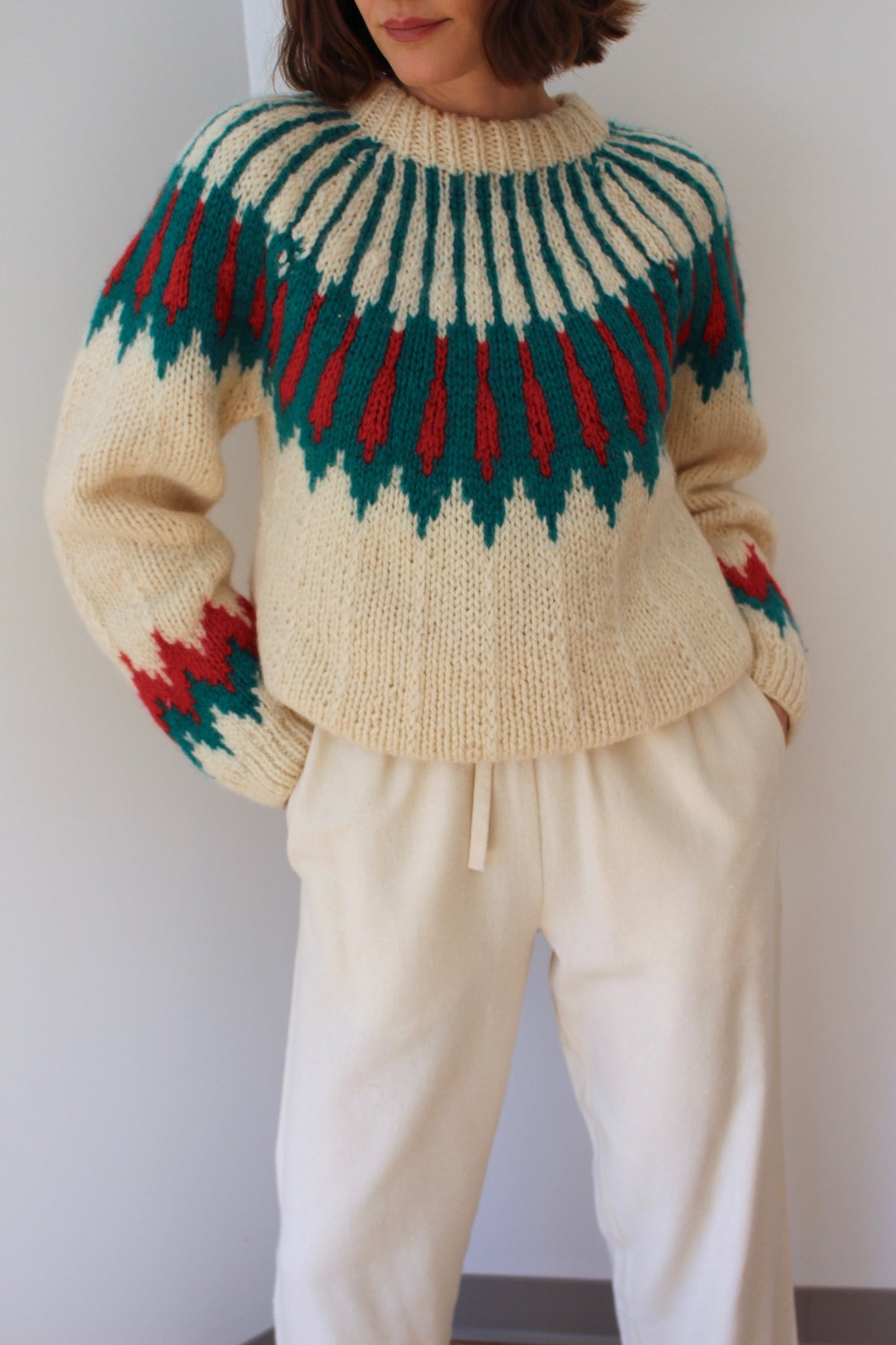 Incredible Vintage Fair Isle Wool Sweater