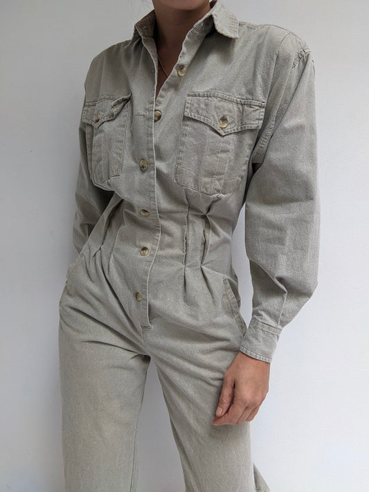 Vintage Banana Republic Faded Canvas Jumpsuit