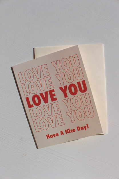 Grocery Bag Love Card