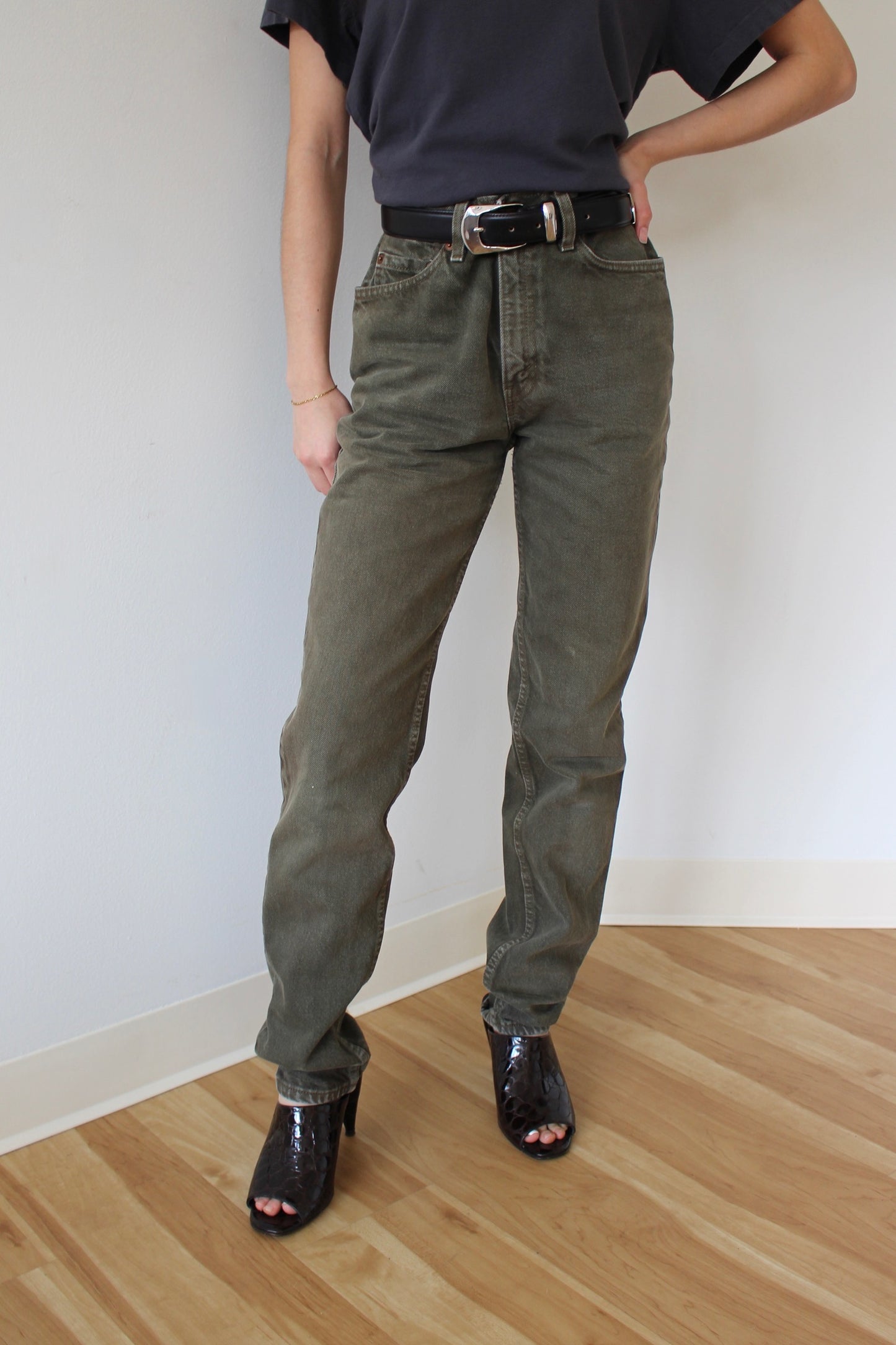 Vintage Levi's 512 Olive Denim