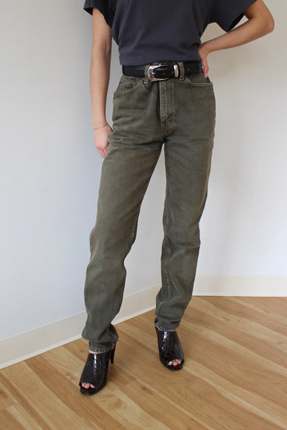 Vintage Levi's 512 Olive Denim
