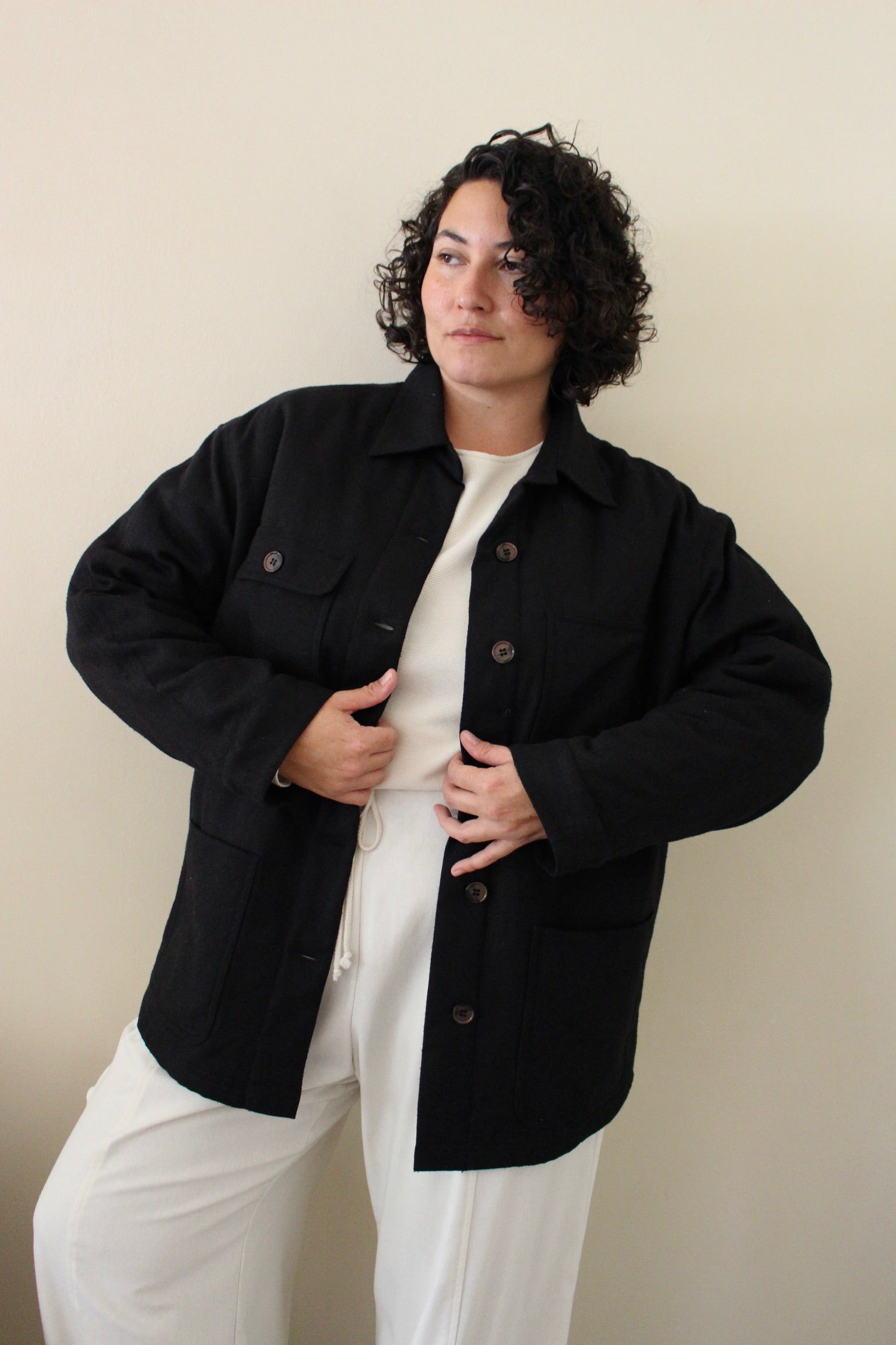 Maddox Woven Silk Chore Coat – NA NIN