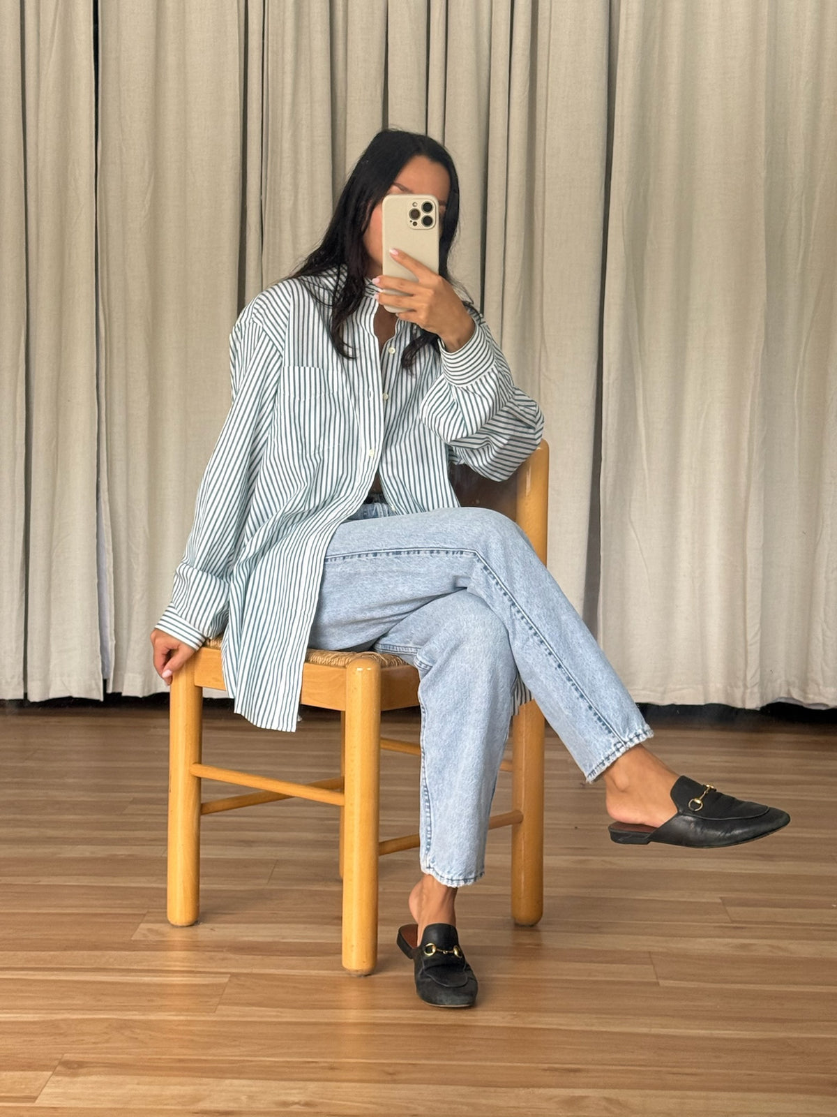 Vinage Ocean Striped Cotton Shirt