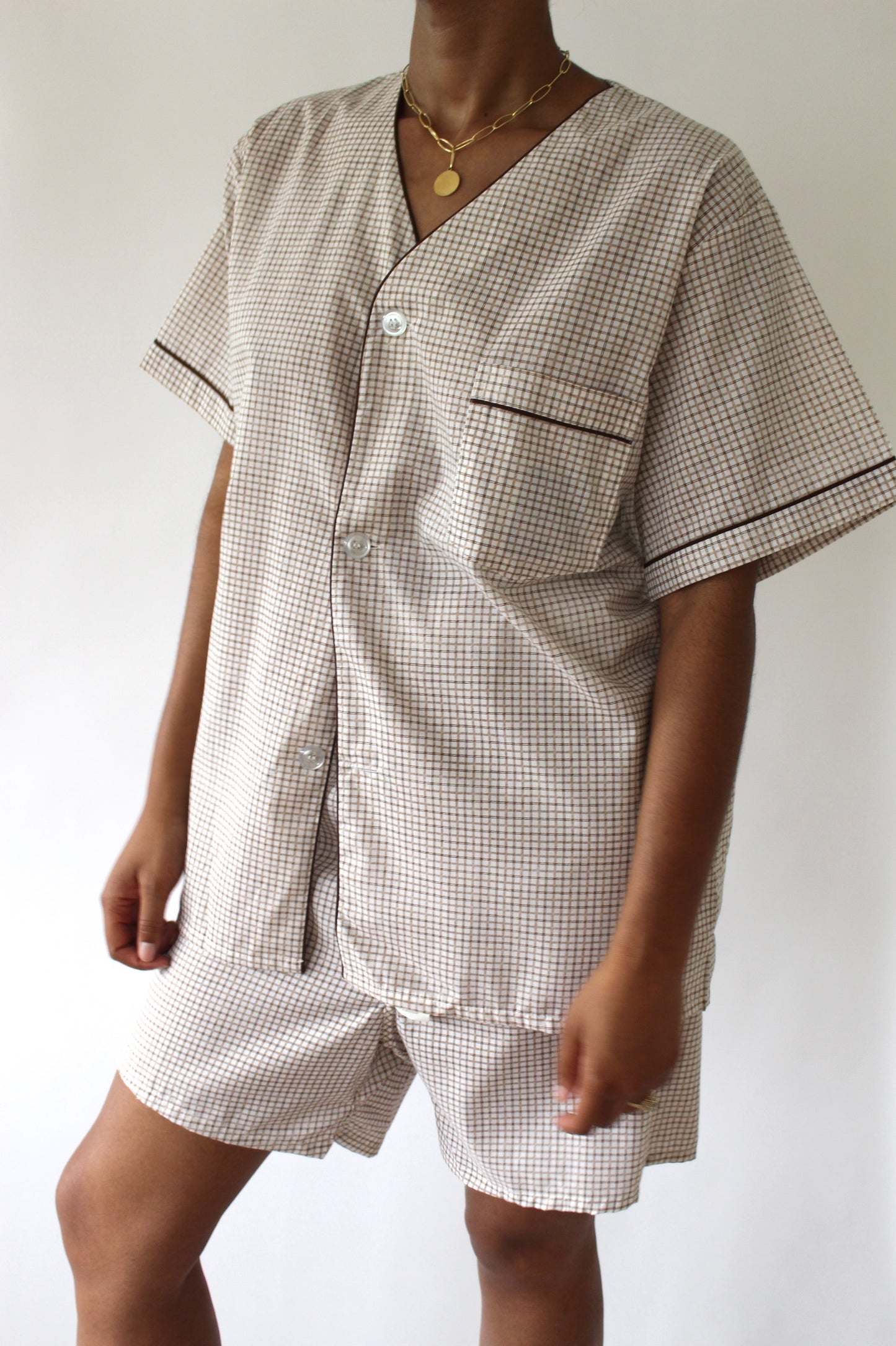 Vintage YSL Plaid Summer Sleep Set