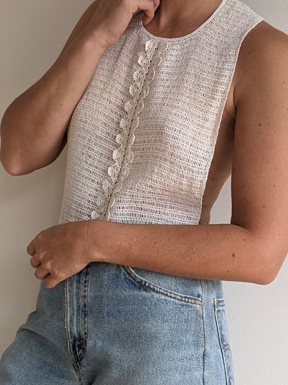 Antique Hand-Crocheted Bib Collar