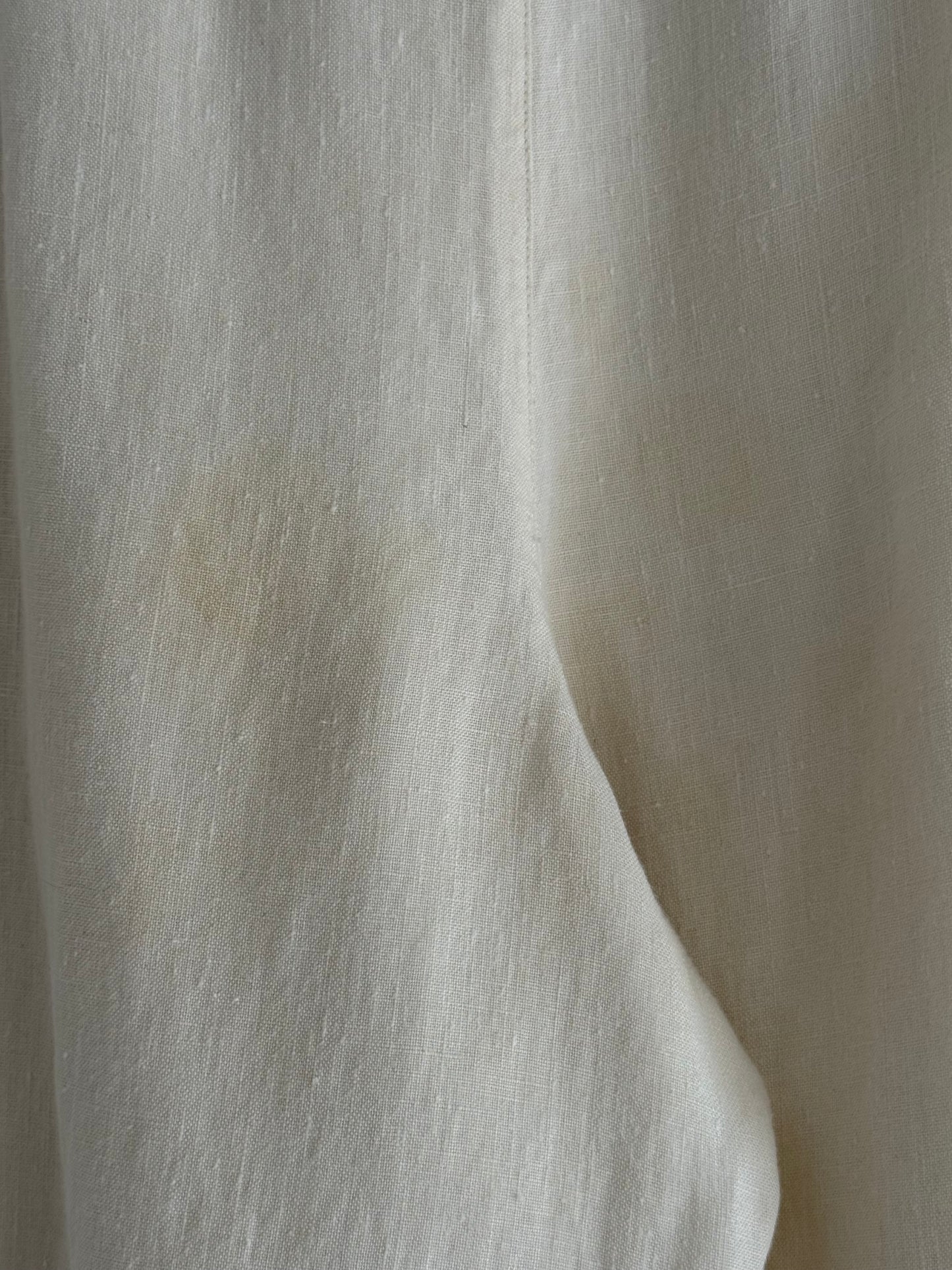 Vintage Buttercream Linen Leisure Pants