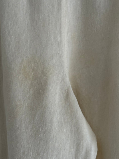 Vintage Buttercream Linen Leisure Pants