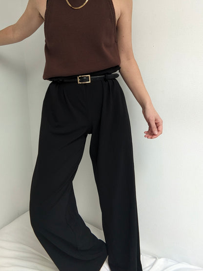 Vintage Onyx Lightweight Wide Leg Pants