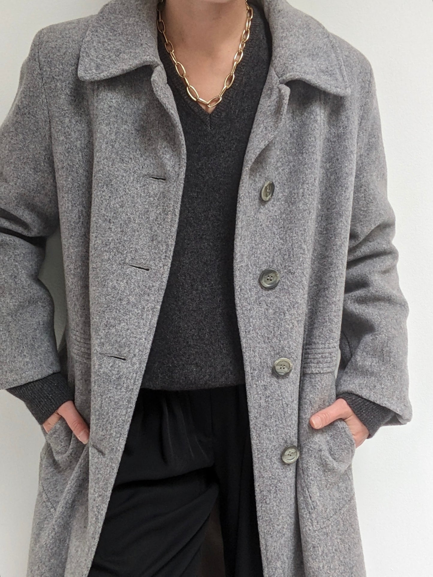 Lovely Vintage Ash Wool Coat