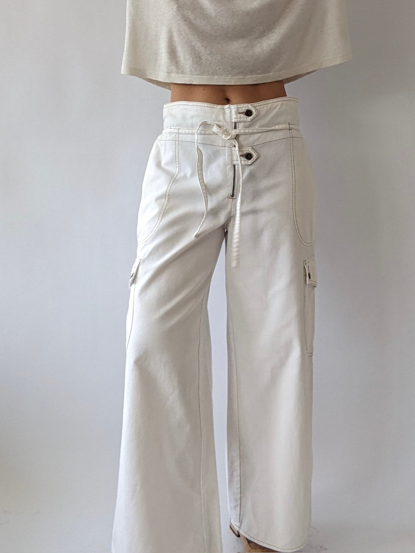 Incredible Vintage Wide Leg Cargo Pants