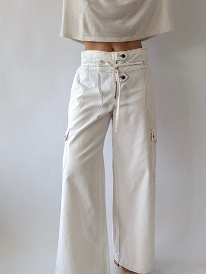 Incredible Vintage Wide Leg Cargo Pants