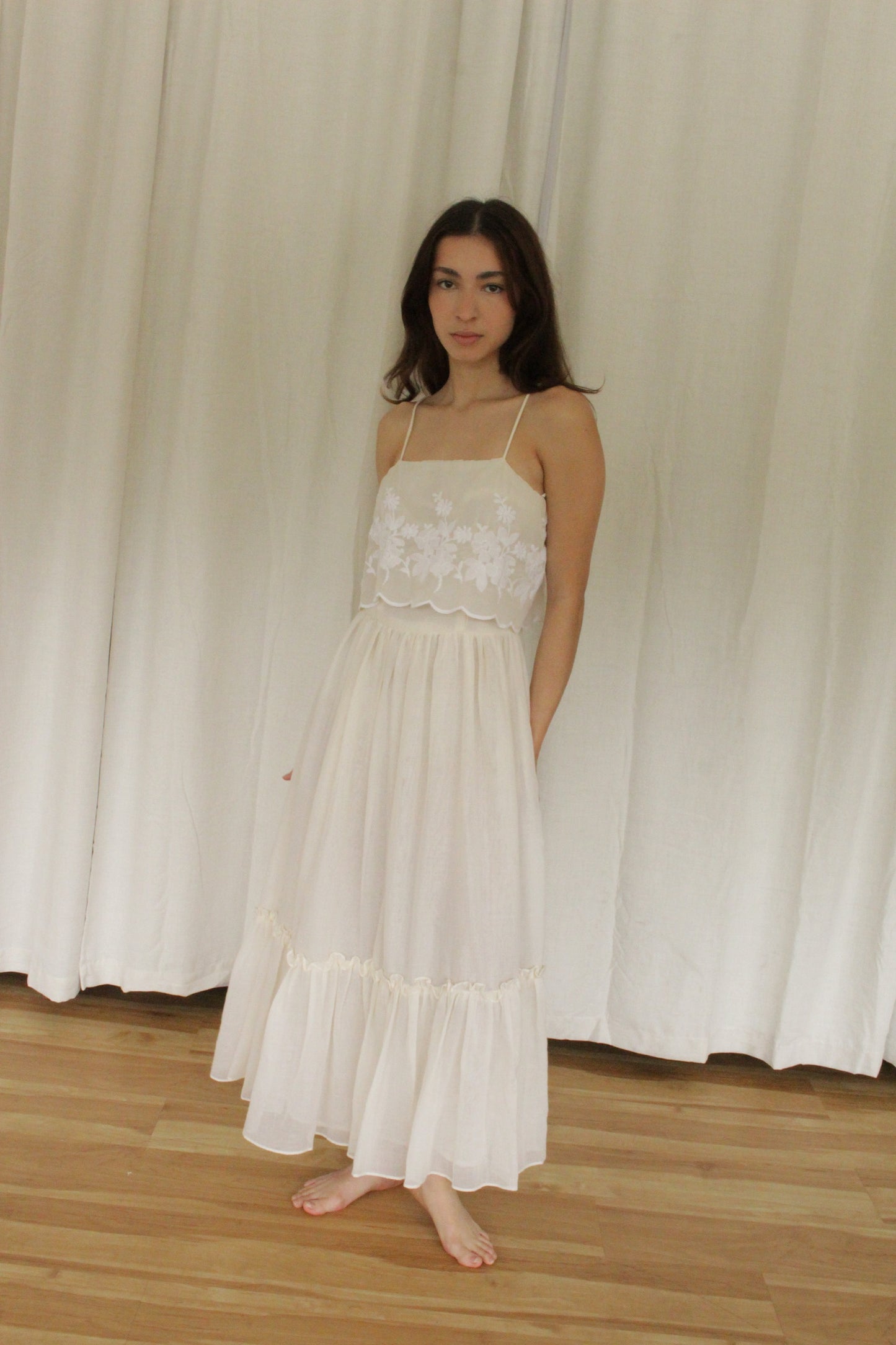 Dreamy Vintage Embroidered Summer Dress