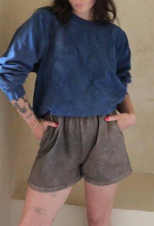 Na Nin Reworked Stanley Cotton Sweatshorts / Available in Granite