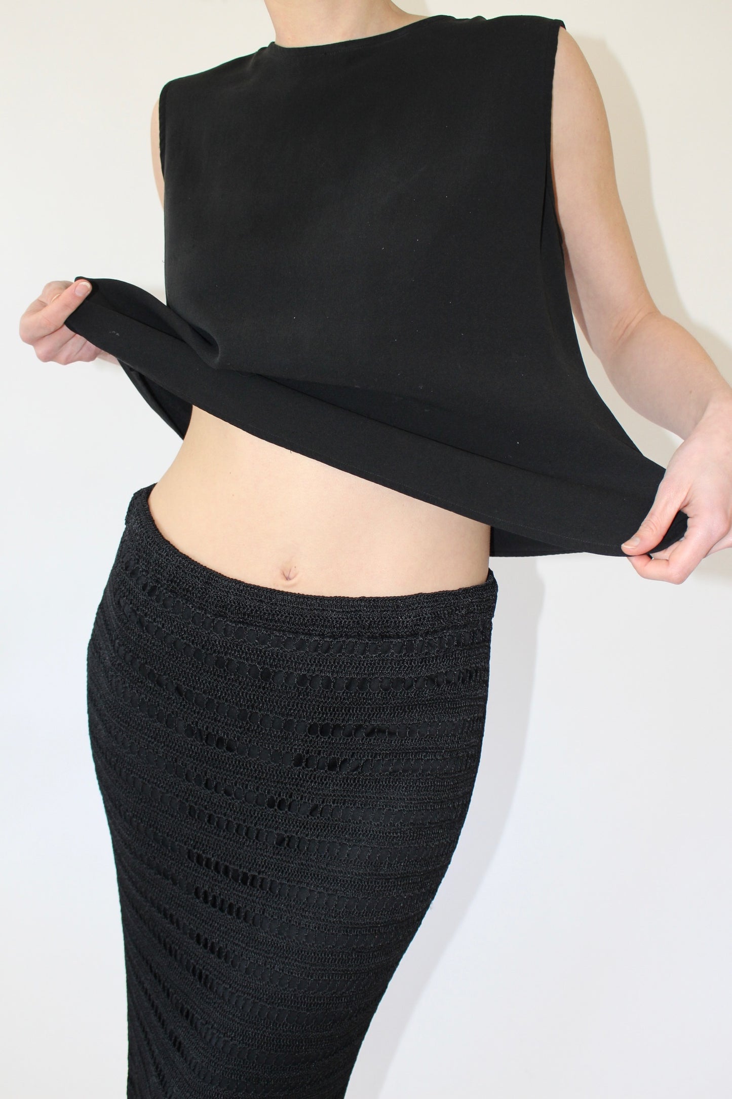 Beautiful Vintage Caviar Crocheted Skirt