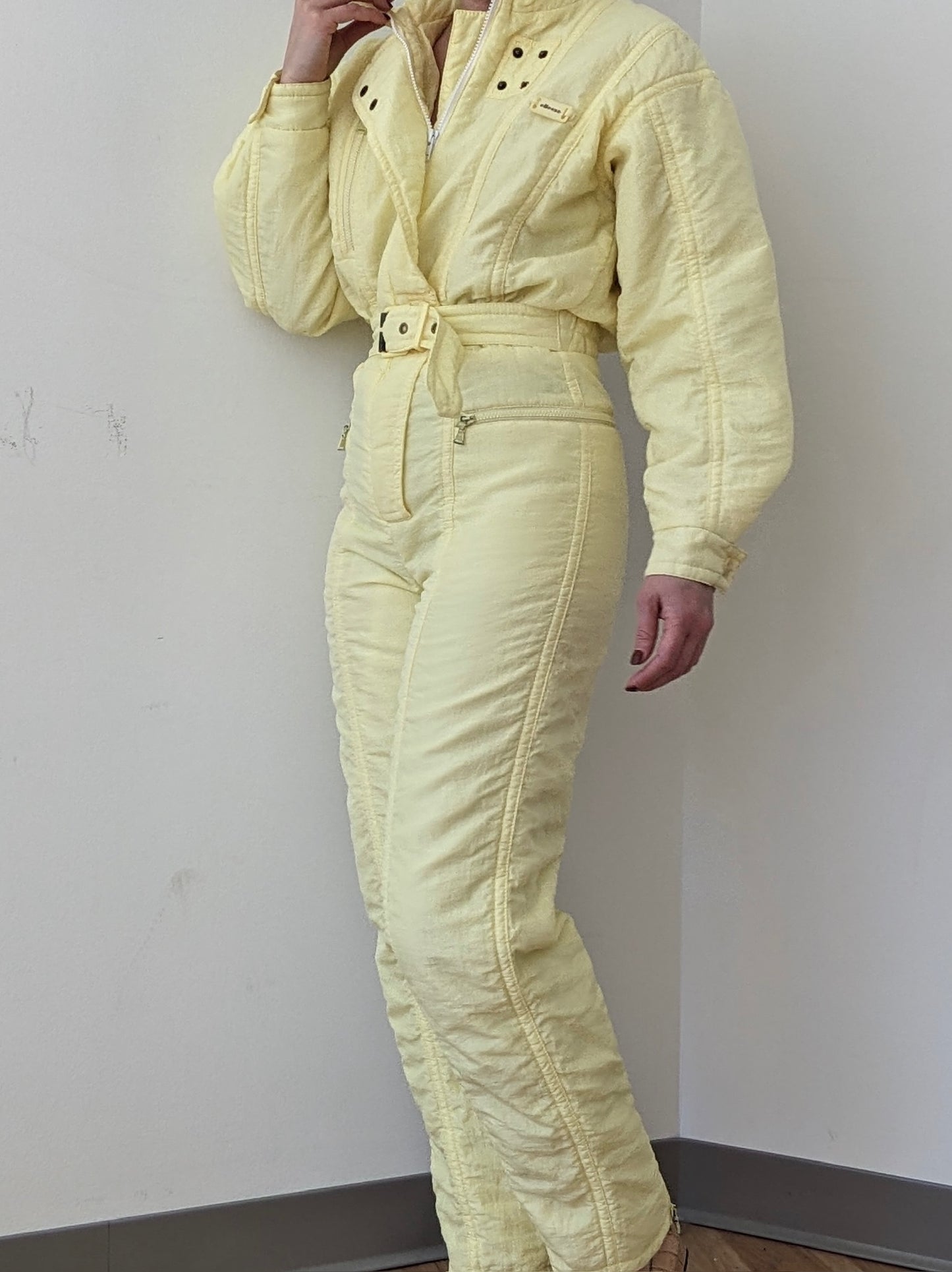 Amazing Vintage Ellesse Lemon Ski Suit