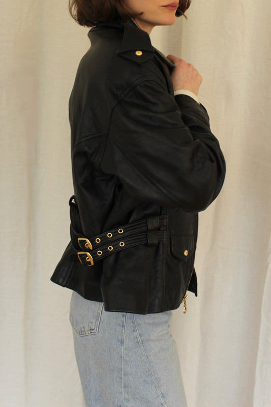 Gorgeous Vintage Supple Leather Moto Jacket