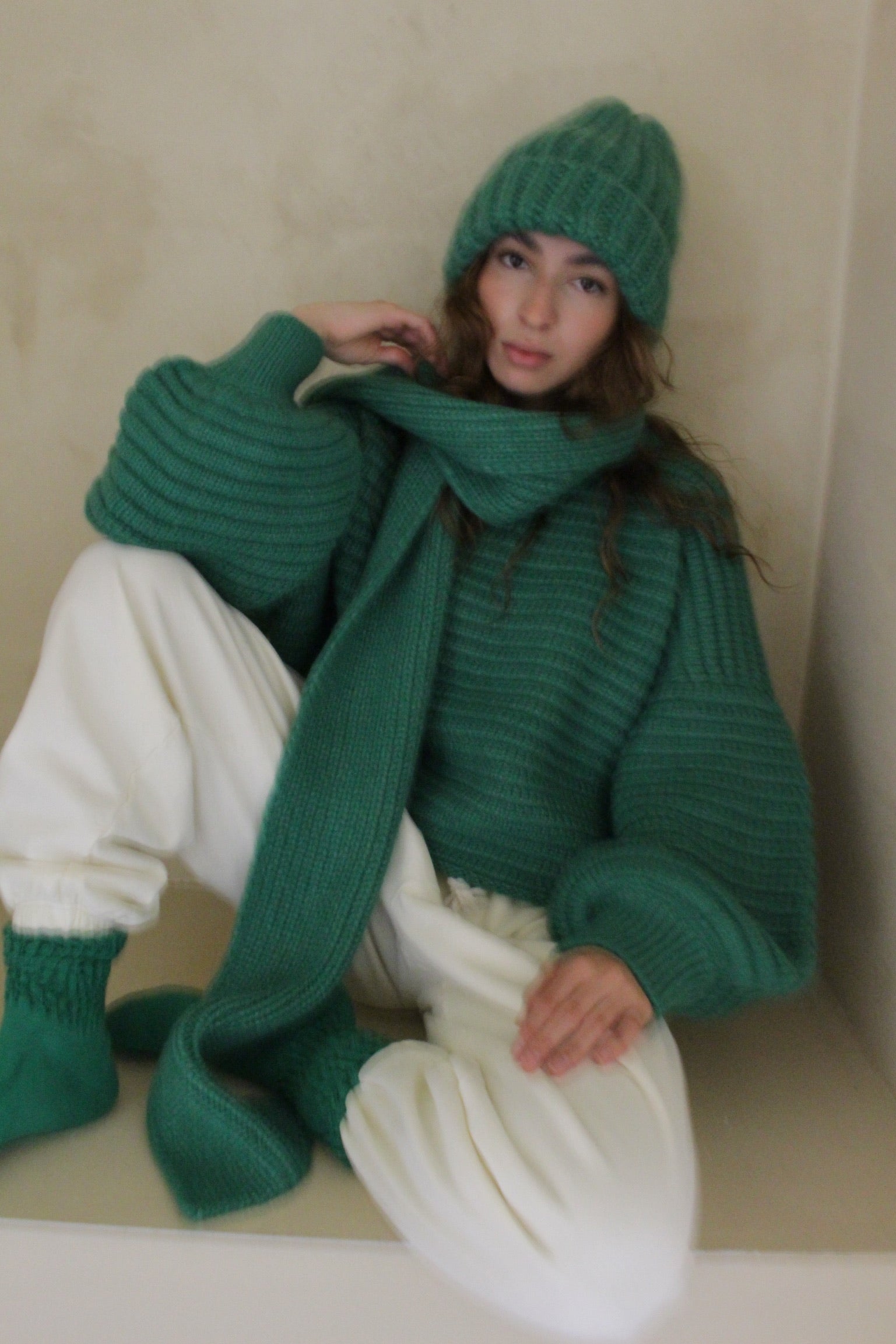 CeCe Knitted Alpaca Scarf – NA NIN