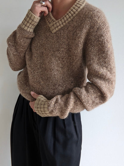 Rare Vintage Christian Dior Speckled Wool Sweater