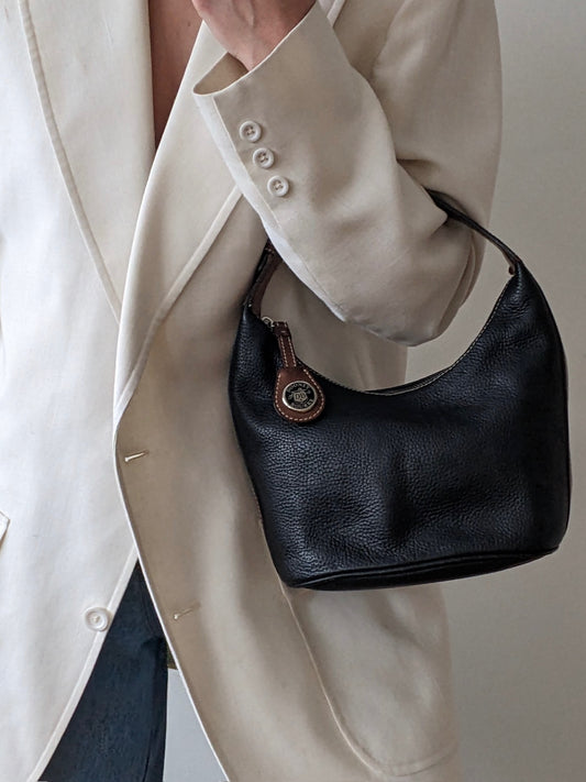 Vintage Dooney & Bourke Pebbled Leather Shoulder Bag