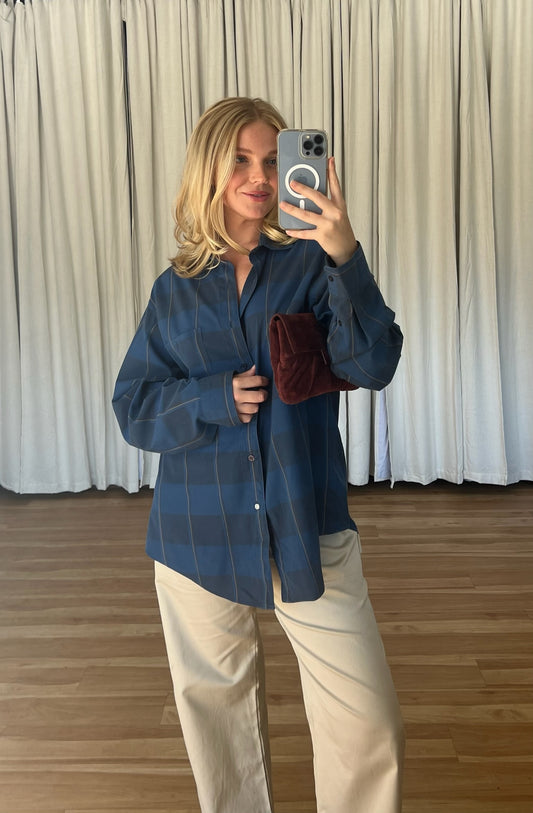 Vintage Christian Dior Ocean Plaid Shirt