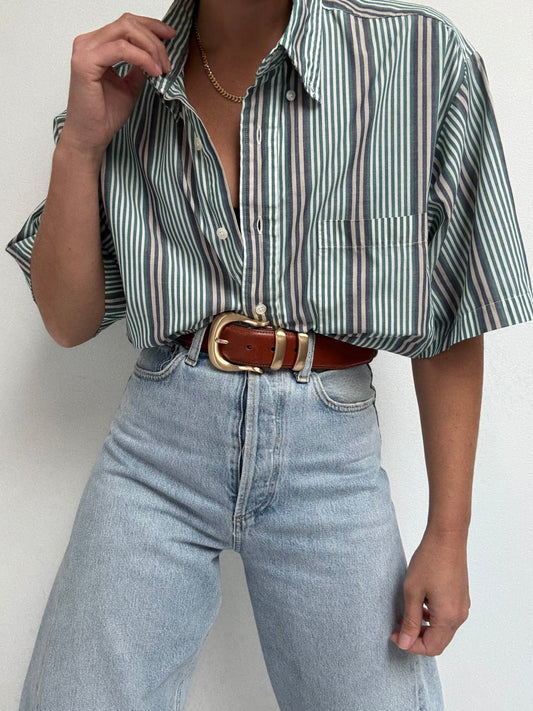 90s Thin Striped Shirt