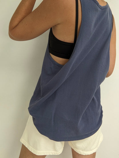 90s DKNY Woven Cotton Tank