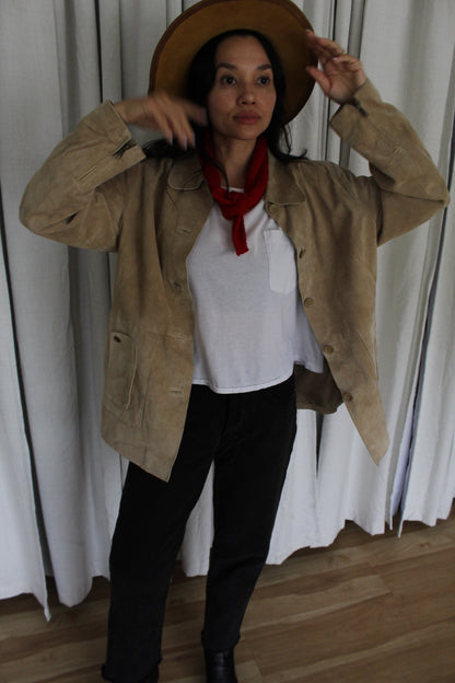 Vintage Biscuit Suede Jacket