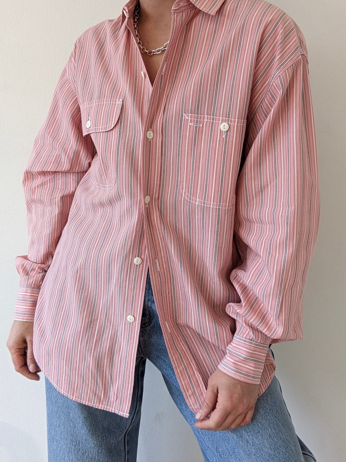 Vintage Ralph Lauren Striped Cotton Shirt