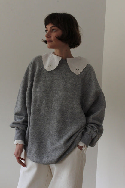Reworked Vintage Collared Crewneck