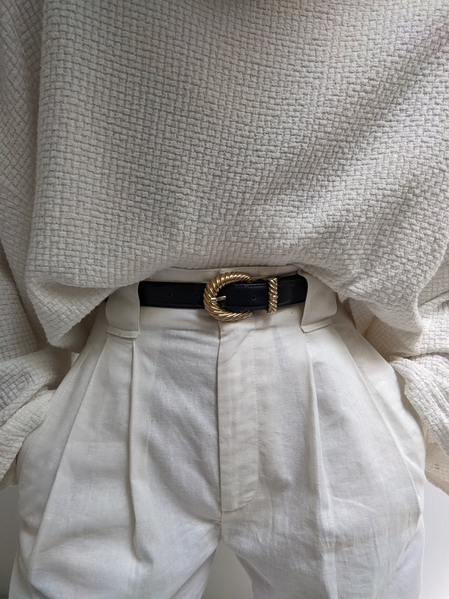 Vintage Midnight Smooth Leather Belt